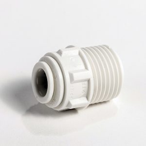 Male connector, 3/8" x 1/2" pp - viton